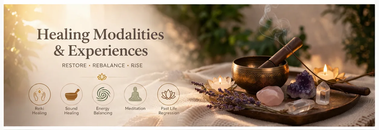 Healing modalities and energy healing session by Mystic Poonam