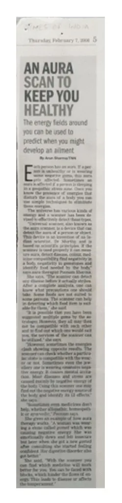 Mystic Poonam featured in Times of Chandigarh
