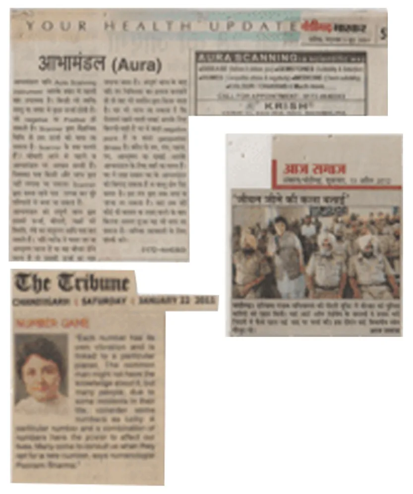 Mystic Poonam press feature — magazine coverage on tarot and Reiki